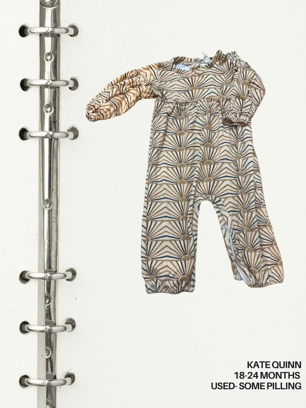 kate quinn Beige, Blue & Brown Geometric Print One-Piece